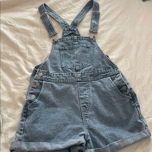 SHEIN Light Blue Denim Overalls